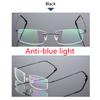 Anti Blue Light Customize Prescription Frameless Coating Myopia Eyeglasses Computer Eyeglasses 0 -0.5 -1 -1.5 -2 -2.5 -3 -4 -5 -6