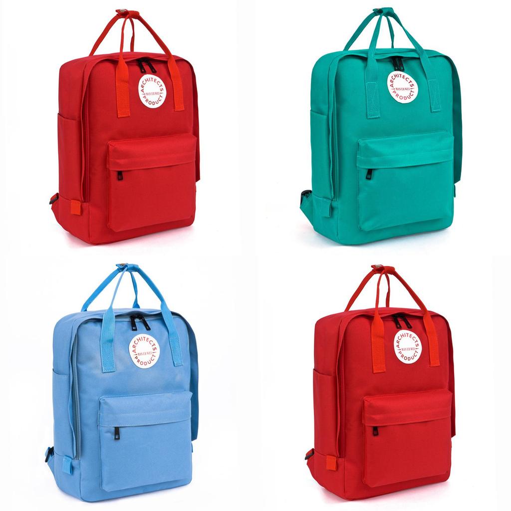 Man Er Wei Letter Print Durable Oxford Canvas Backpack For Travel And Daily Commutes