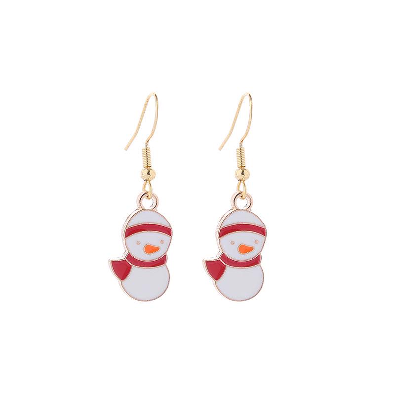Christmas Earrings: Small Santa, Reindeer, Snowman Studs