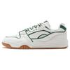 Li Ning Yuebai Slip Resistant Cushioning Abrasion Resistant Low Top Casual Shoes Men's White Green AGCS251-18