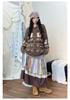 Korean Retro Cat Jacquard Sweater Cardigan - Autumn/Winter Loose Knitwear for Women