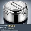 Zhishi Stainless Steel Round Double-Layer Lunch Box