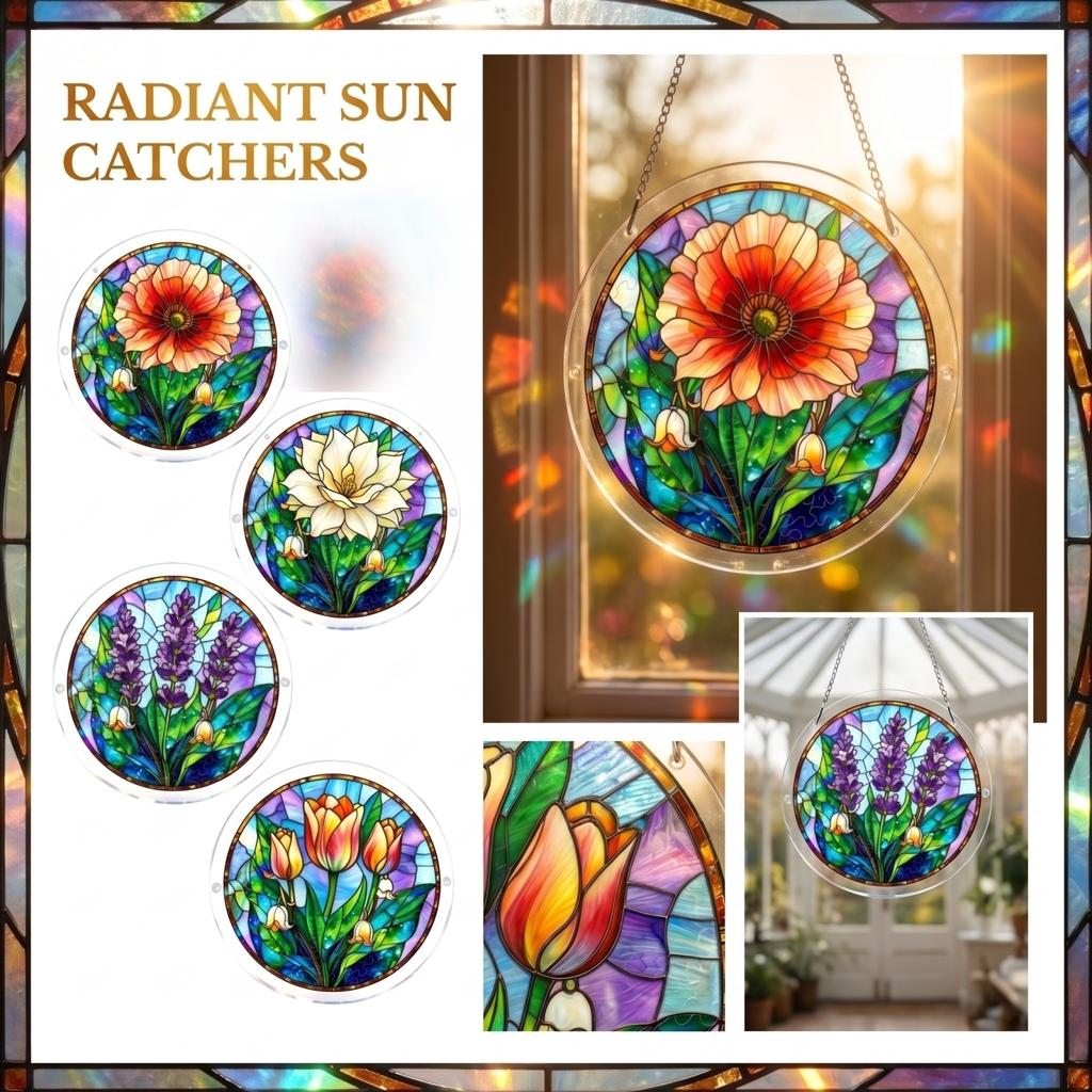 83-piece Puzzle Sunlight Catcher Window Decoration Panel, Home Decoration Birthday Gift