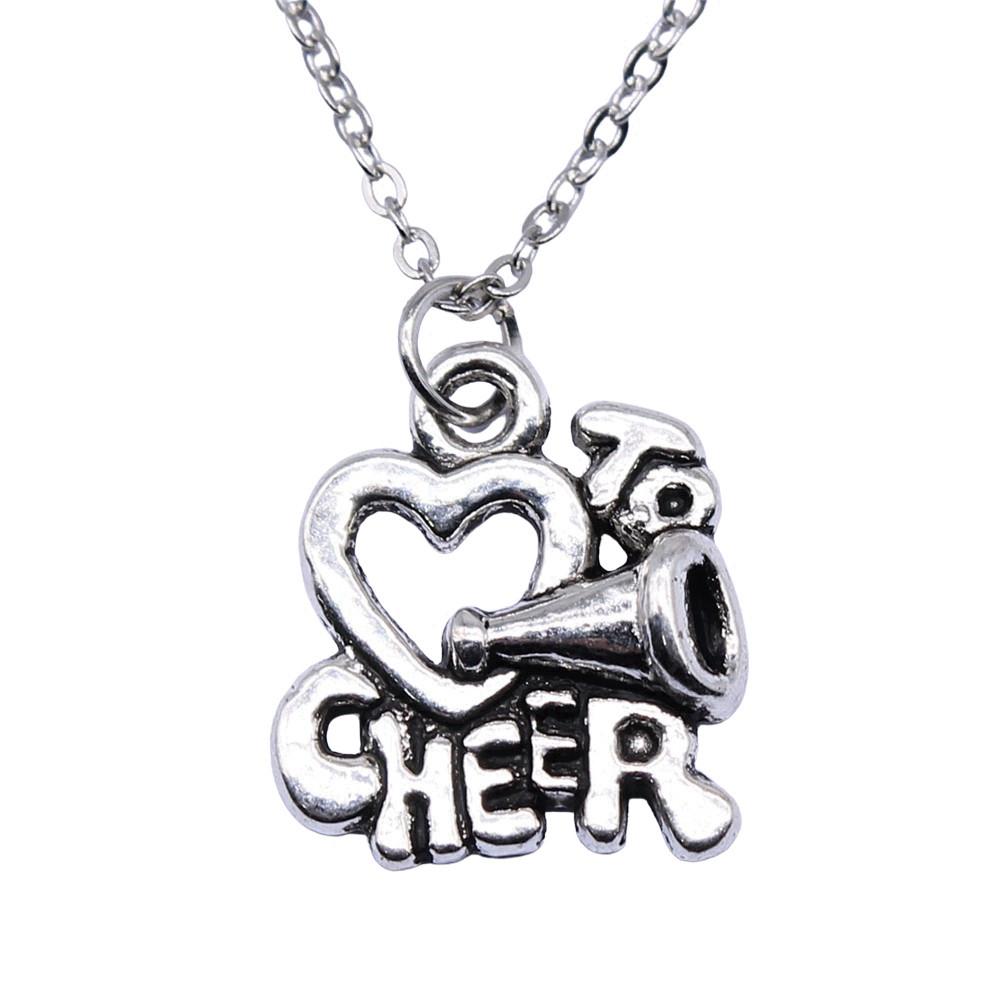 Volleyball Pendant Necklace Sports Athlete Lover Charm Jewelry 40cm Short Chain