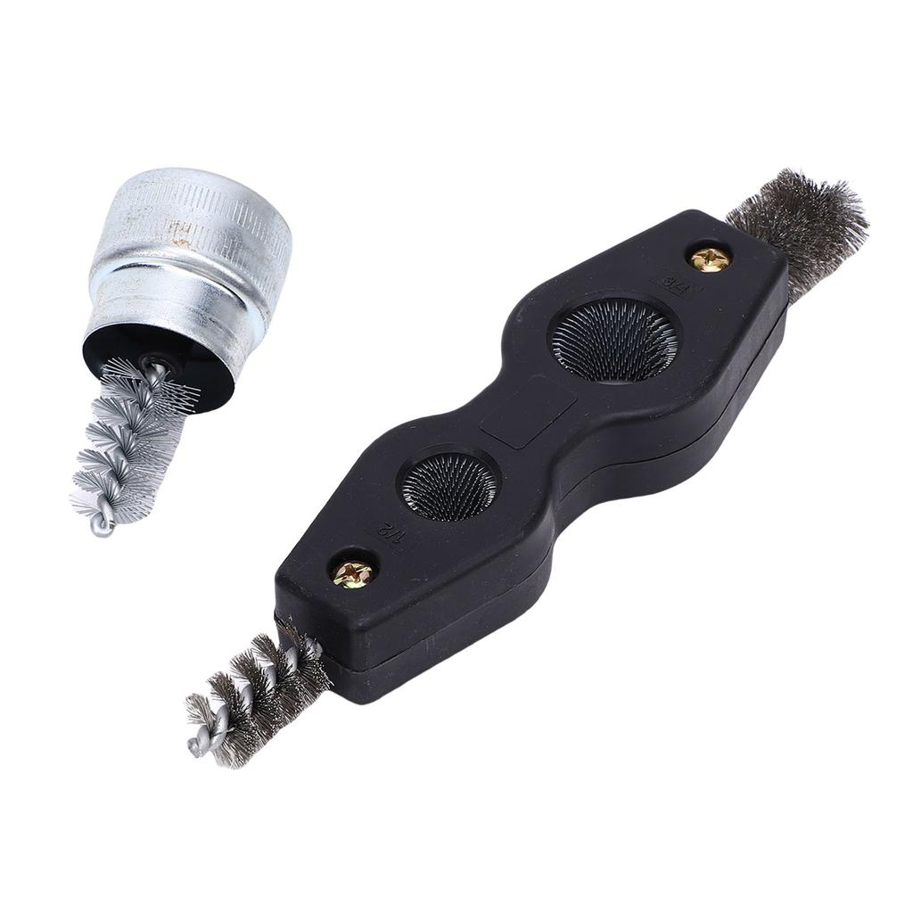 4 in 1 Car Battery Cleaning Brush Steel Copper Pipes Cleaner Brush with Battery Terminal Cleaner for Automotive and