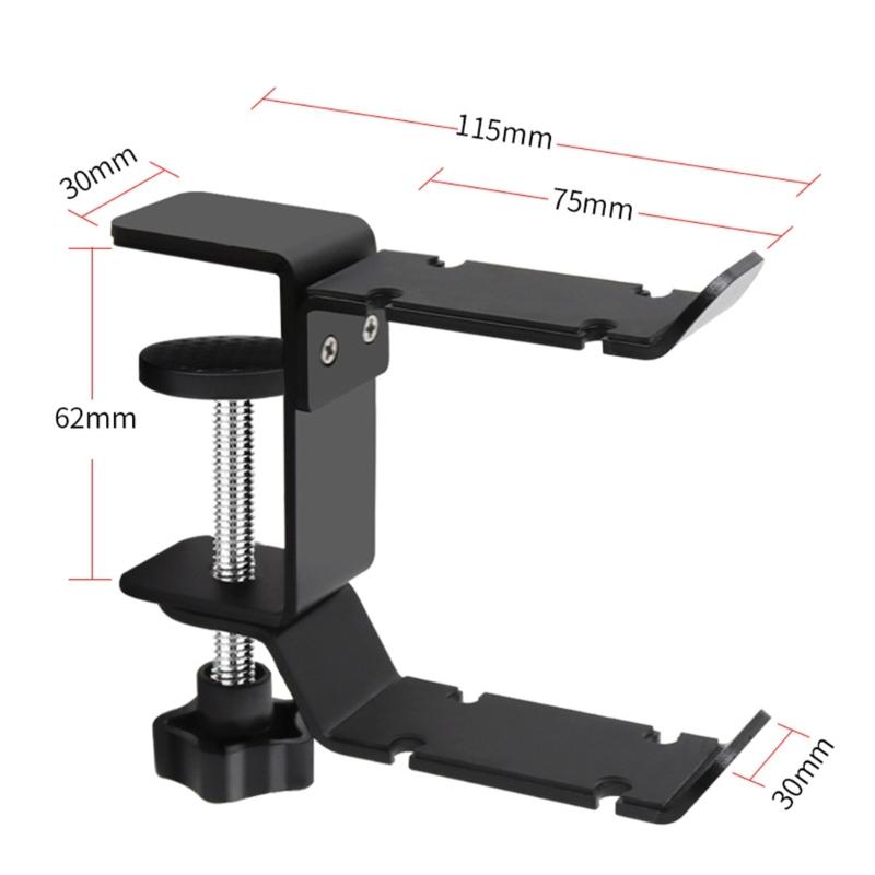 Under Desk Headsets Holder Featuring 360 Swivels Hook and Builts In Cable