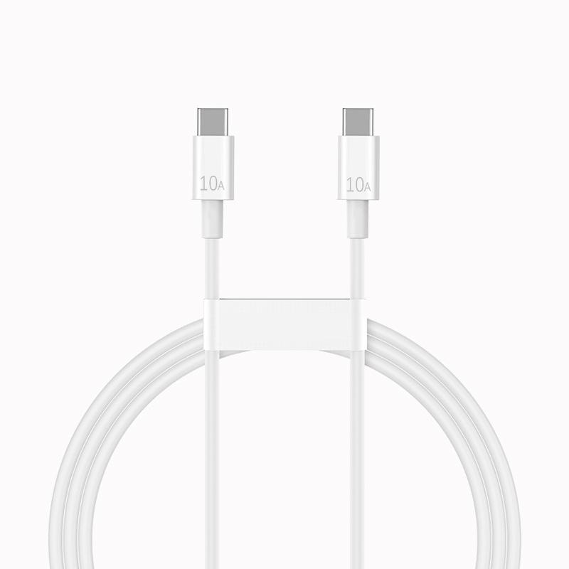 

120W Braided Dual Type-C Fast Charging Cable for Apple 15/16 & Huawei Laptops, 6A/5A Compatible