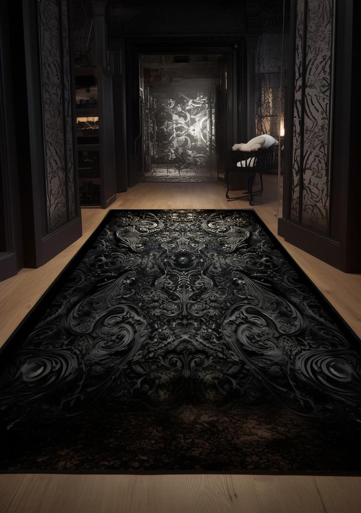 Retro Archaistic Style Carpets for Living Room Luxury Home Decoration Brown Rugs for Bedroom Deluxe Washable Fluffy Floor Mat