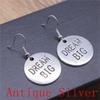 Boucles d'oreilles Symbole Om Yoga Vintage Boucles d'oreilles Mode Pour Femmes Apprêts de Fabrication de Bijoux DIY