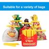 12PCS French Fry Food Bag Clips Set with Magnetic Chip Storage Box - Kitchen Snack Sealing Clips, Fun Fridge Accessories Gift