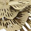 Metal Wall Decor Modern Stylish Triangular Ginkgo Flower Iron 3D Wall Sculpture for Living Room Bedroom Hall
