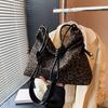 Fashion Trend Velvet Leather In Style Feminine Bag New Korean Version Popular Leopard Print Large Capacity Shoulder Bag