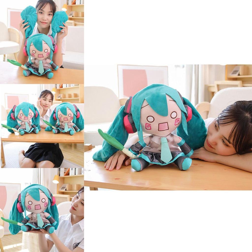 Fufu Hatsune Miku Plush Doll, Short Fur Cartoon Character Toy For Fans, 32cm 0.42kg, Perfect Gift For Youth