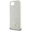 Etui Guess Grained Hot Stamp Peony       Triangle Logo Magsafe Do Iphone 16E Beżowy