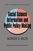 The Social Science Information and Public Policy Making Book