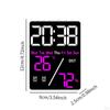 Digital Alarm Clock 2 Settings LED Display Electronic Desk for Study Room