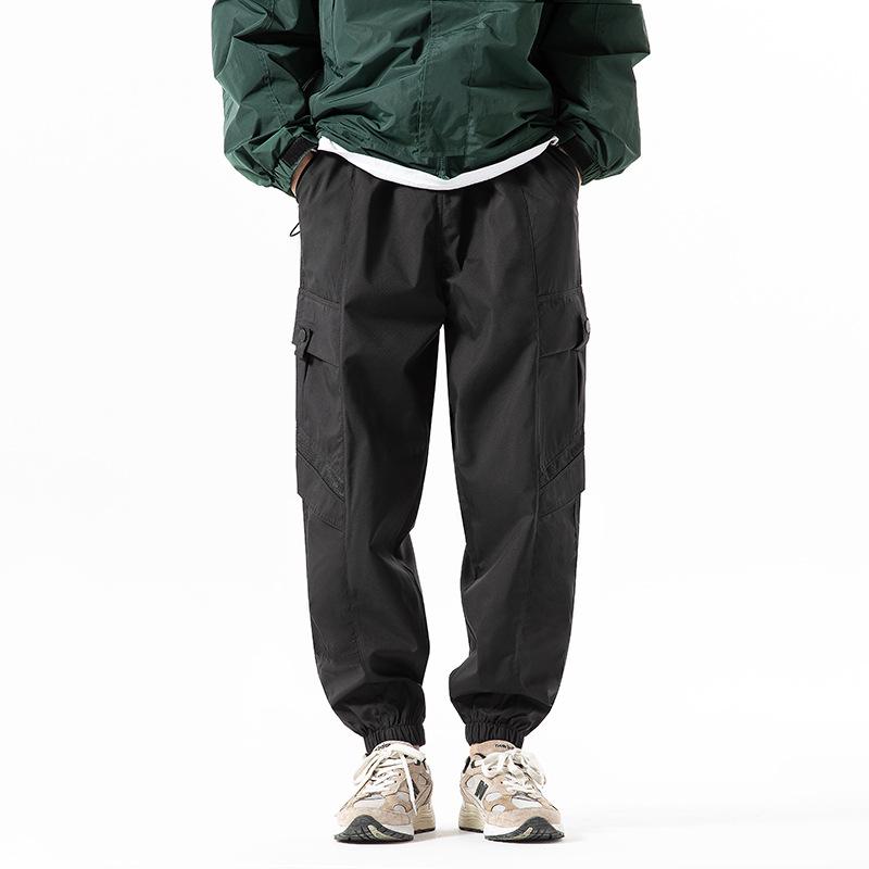 Outdoor Waterproof Soft Case Functional Charging Casual Pants Men's Pants Fashion Camouflage Loose Tied Feet Breathable Spring and Autumn