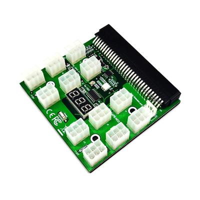 For HP PSU GPU 6PIN 1600W Mining Power DPS-1200FB 12Ports Breakout Board