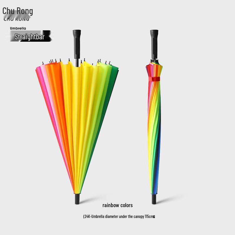 Churong Oversized 24-Rib Manual Straight Double Umbrella