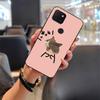 Anti-dust Silicone Phone Case For TCL T-Mobile Revvl 5G Cartoon Couple Full Wrap Dirt-resistant Anti-knock TPU Durable