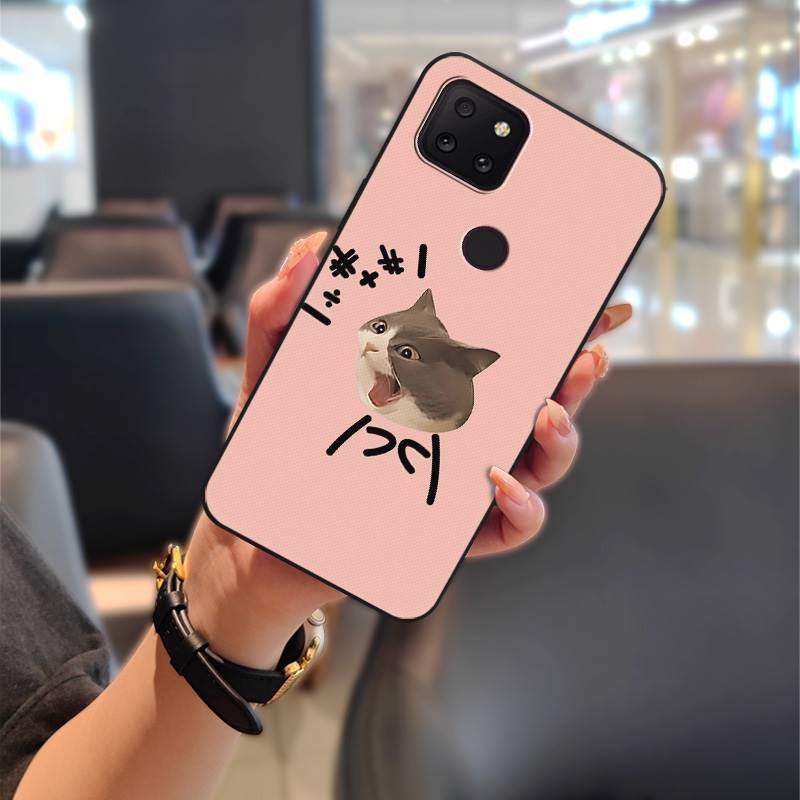 Anti-dust Silicone Phone Case For TCL T-Mobile Revvl 5G Cartoon Couple Full Wrap Dirt-resistant Anti-knock TPU Durable