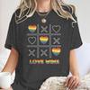 Fashion LGBT Love Wins TShirt Women Men Fun Chessboard Print Short Sleeve Tees Casual Lesbian Bisexual Crewneck T Shirts