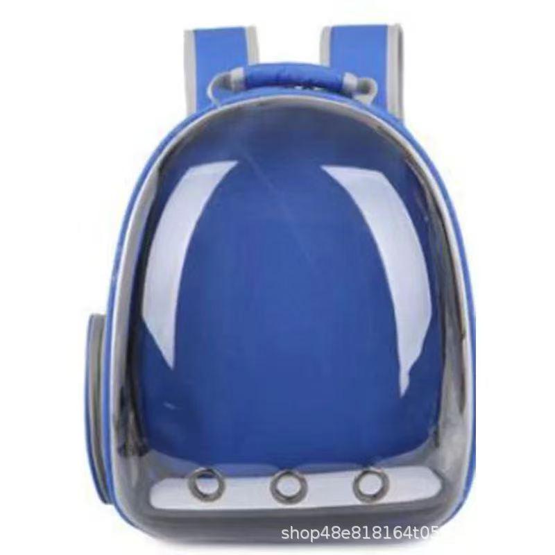 Atmungsaktiver Transparenter Katzen- & Hundetransportrucksack - Handgehaltenes Weltraumkapsel-Design