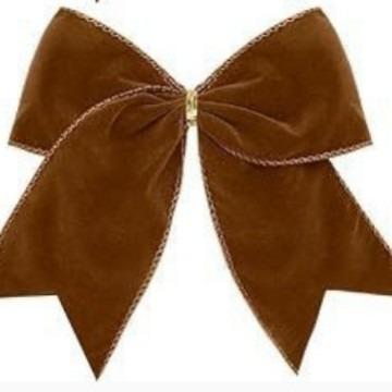 1/4/12pcs Christmas Bow Decoration DIY Red Fabric Christmas Tree Wreath Decoration Bow Hanging Front Door Xmas Decoration