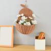 Wall Decor Handmade Pear Shape Storage Basket Eco-Friendly Rustic Woven Hanging Basket Decorative Grocery Storage Basket Kitchen