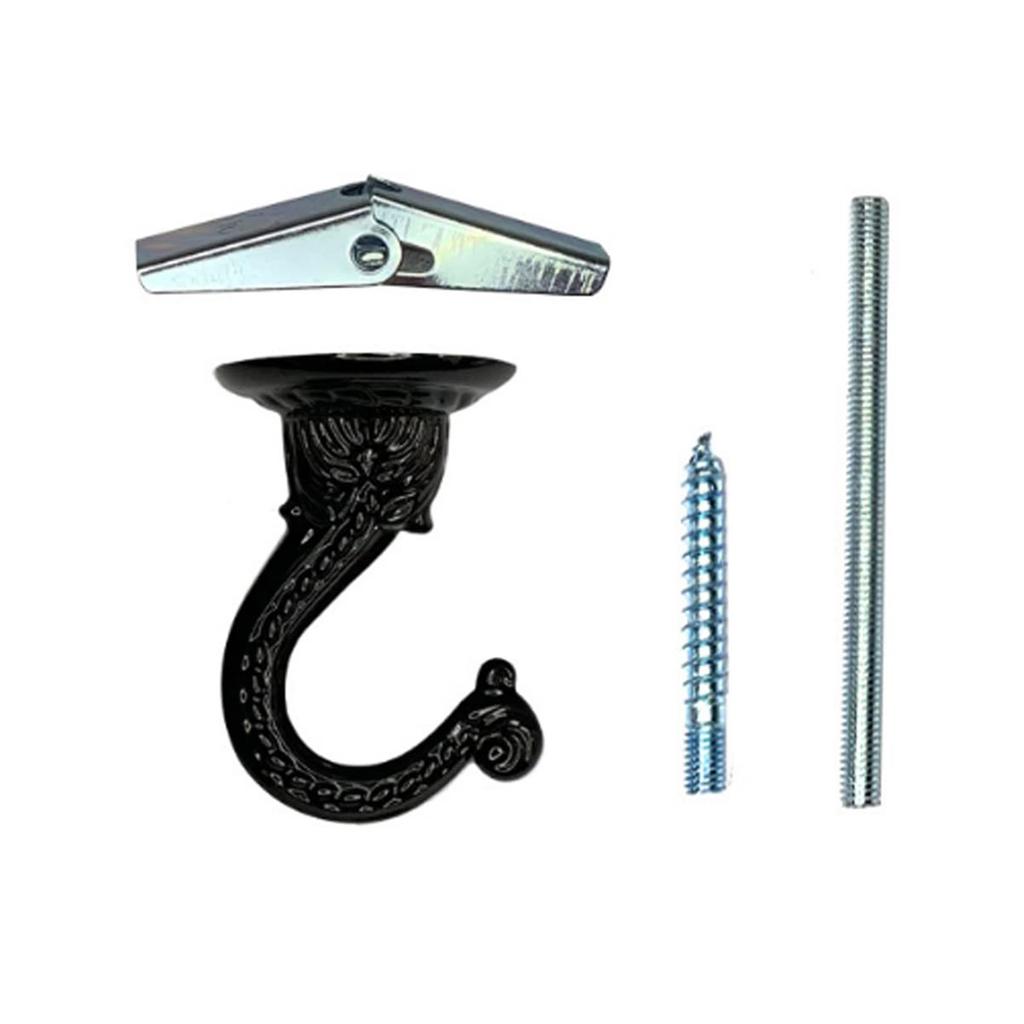 2Pcs Multipurpose and Durable Metal Hooks for Ceiling and Wall Installation Perfect for Home and Store Decorations