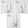 Fashionable Pink Plush Dog Pendant Adorable Flocking Puppy Bear Phone Charm Lightweight Phone Strap Chain Gift