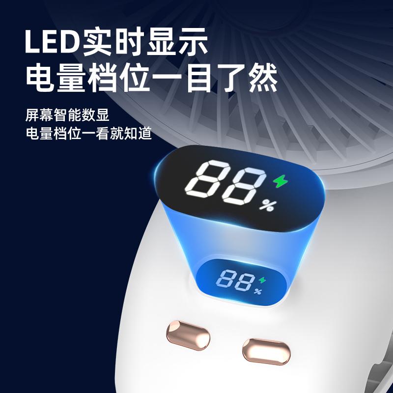 Electric Fan with Smart Features, Lighting, and Digital Display