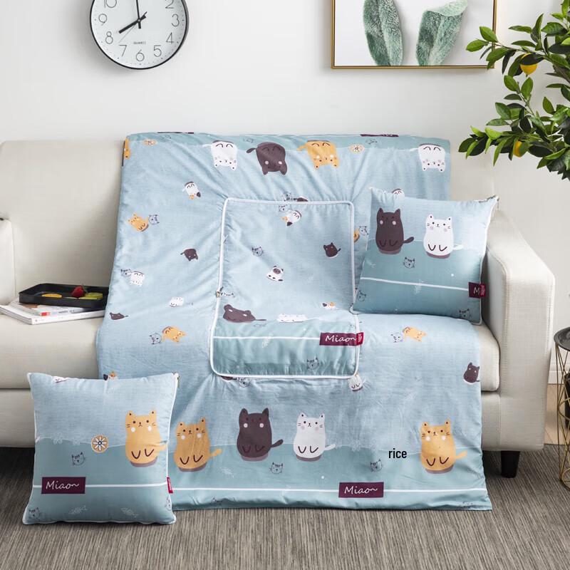 Faunen FN-R723 Cat Print Decorative Pillow Quilt