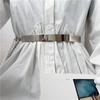 Adjustable Metal Designer Belt Fashion Dress Bling Waistband New Gold Silver Mirror Waistband