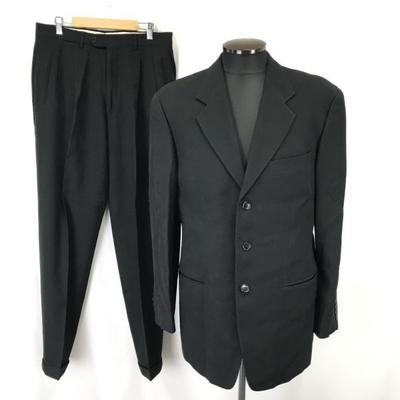 DALTON & FORSYTHE Luigi Botto Stof 3 Knoop Pak Set Heren L A6 Zwart Wol(GEBRUIKT)
