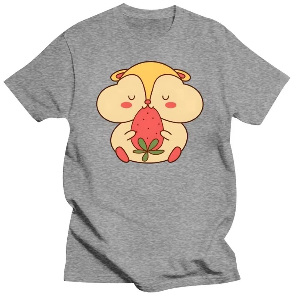 Neue Sommer-T-Shirts Herren Kawaii Eichhörnchen T-Shirt Lustig Erwachsene Herren O-Ausschnitt Kurzarm T-Shirts Männlich T-Shirt Homme Oberteile