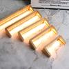 U-shaped Frame Light Base Wooden LED Display Base Pedestal Wood Night LED Light Lamp Base for Acrylic Crystal Glass