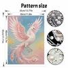 Shiny Pearl Elegant Phoenix DIY Painting Creative Bead Art Craft Household Wall Decoration Nice Present For Art Hobbyists Home Ornament Decor