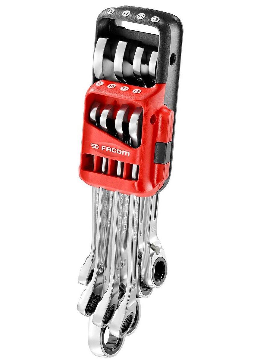 

FACOM Combination Wrench Ratchet Wrench Set with Portable Set, 8-Piece Case, 467B.JP8 (FACOM)