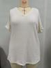 2026 Summer European & American Plus Size Women's V-neck Casual Brushed Solid Color T-shirt
