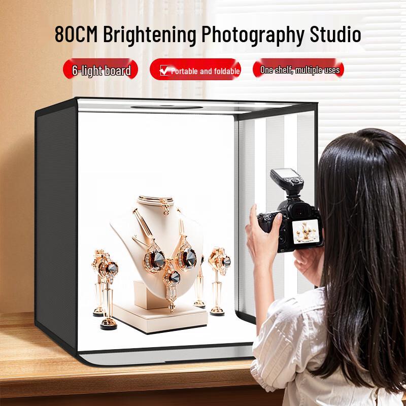 Jimantu Foldable LED Photo Studio Light Box