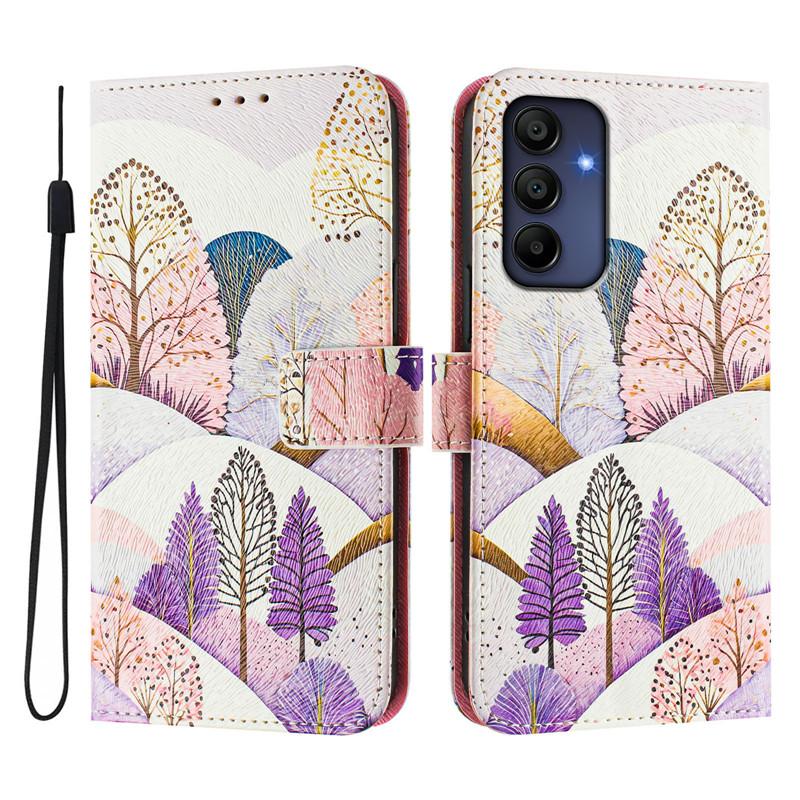 Luxury Flip Leather Case For Samsung Galaxy A17 A07 A16 5G Flip Cover on For Samsung A17 A06 4G Wallet Bags Flower Cases Shell