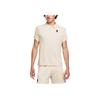 Court Heritage Tennis Mesh Fashion Versatile Short Sleeve Tennis Shirt Men Tops Light-Mineral-Brown FQ2101-104