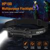 BORUIT HP100 LED Headlamp Headband Right Angle Flashlight 18650 TYPE-C Rechargeable Outdoor Head Lamp Torch Work Light