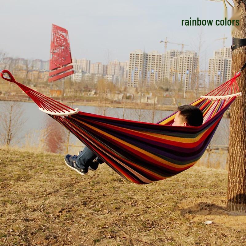 Junpinjia Outdoor Rainbow Hammock