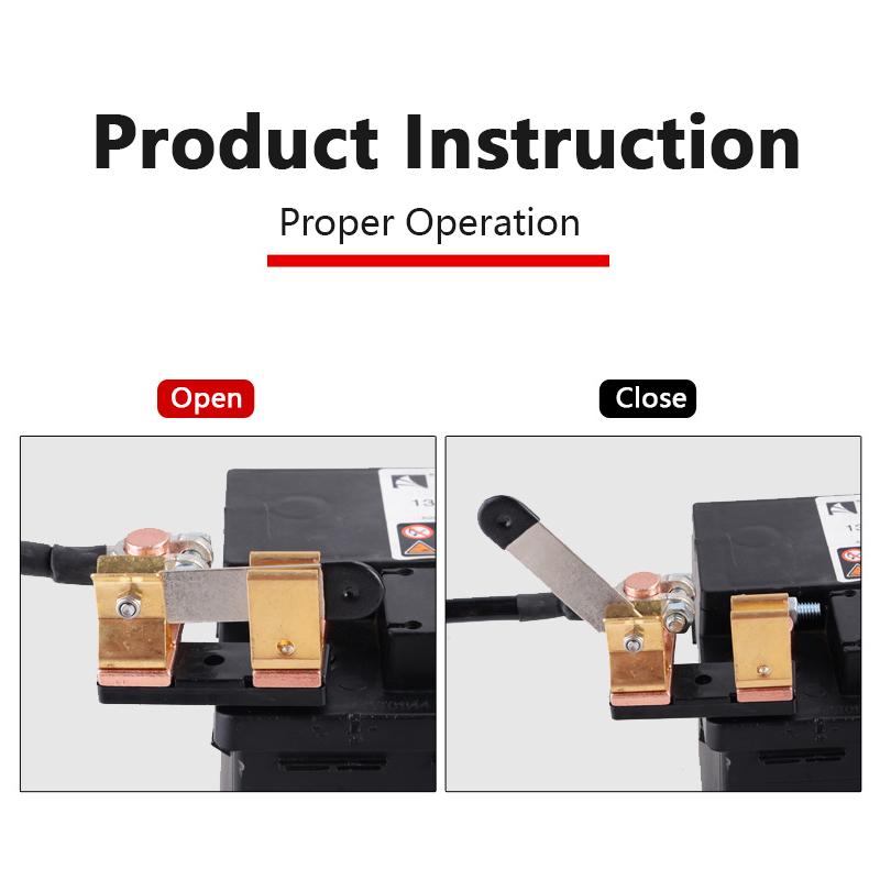 Auto Battery Disconnect Switch 12V 24V for Car Top Post Knife Blade Power Cut Off Battery Isolator Component