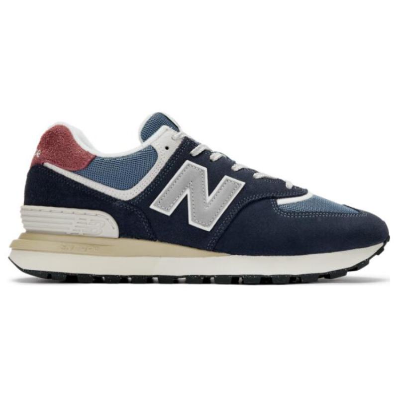 New Balance 574 Legacy Navy Grey Pink Sneakers U574LGFN