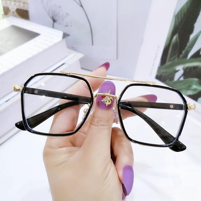 Men Women New Retro Square Frame Myopia Glasses Neutral Comfort Eyeglasses Fashion Popular Blue Light Blocking Myopia Glasses