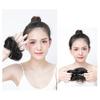Hair Bun Wig Elastic Band Scrunchie Natural Fluffy Hair Extension Hairstyle Traceless Meatball Hair Maker Straight Hair Band Hair Accessories