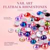 Minimalist Shiny Half-Round Rhinestone Nail Art Accessories 3Mm Flat-Back Resin Nail Rhinestones, Diy Nail Craft Decorations
